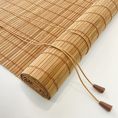 1.8m Nature Bamboo Roller Blinds Colorful Bamboo Roman Style Curtains