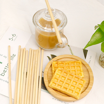 Biodegradable Bamboo Raw Material Organic Natural Fiber Straw Reusable Bamboo Drinking Straw with Cleaner