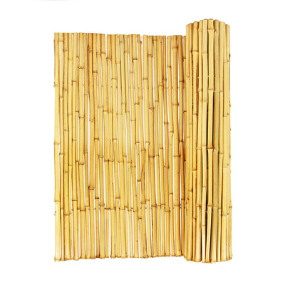 Smoked Decorative Bamboo Fence Screen Fencing For Nursery Garden Green House