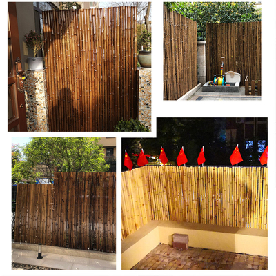 Natural Handmade 1.5x1.5m Decorative Bamboo Fence Backyard Rolling Fencing