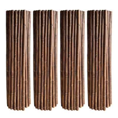 Natural Handmade 1.5x1.5m Decorative Bamboo Fence Backyard Rolling Fencing