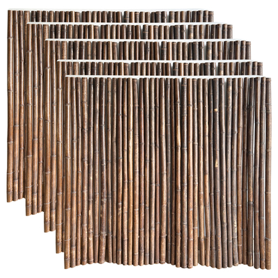 Natural Handmade 1.5x1.5m Decorative Bamboo Fence Backyard Rolling Fencing