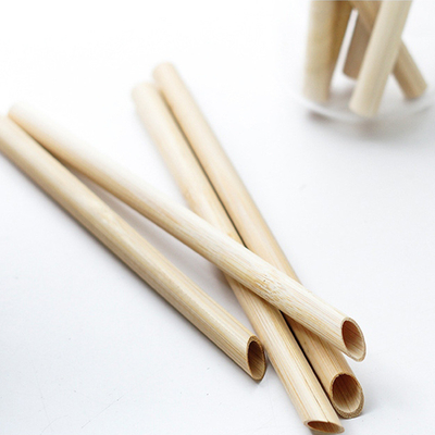 Reusable Natural Bamboo Drinking Straw With Customized Laser Label Log Biodegradable