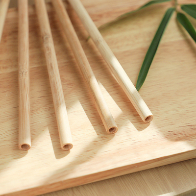 Biodegradable Bamboo Natural Drinking Straws For Coffee Cold Drinking