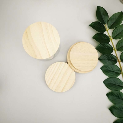 Beer Can Compatible Reusable Lids Bamboo Jar Lid With Straw Hole