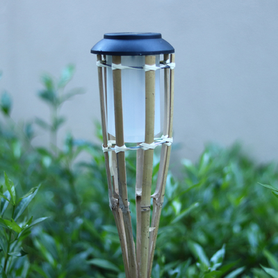 115cm Bamboo Garden Tiki Torch Hand Woven Bamboo Party Torches