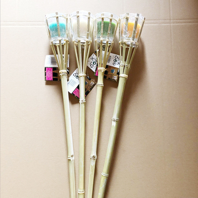 Eco-Friendly Bamboo Torch For Garden, Natural Outdoor Lighting