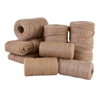 Wholesale Packaging Rope Natural Twisted Jute Ribbon Jute Rope