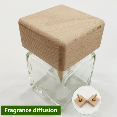 Cylinder/Square Empty Essential Oil Reed Diffuser Bottle With Wooden Ball Stick