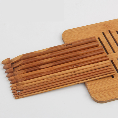 Multifunctional Various Sizes Carbonized Bamboo Material Knitting Needles Set for Beginners