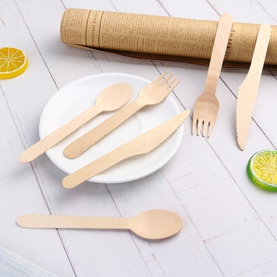 Disposable Bamboo Cutlery Bamboo Dinnerware and Cutlery Set Travel Tableware