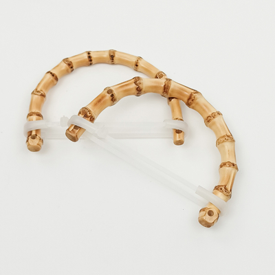 Bamboo Bag Handle Natural Bamboo Grip for Totes & Clutches