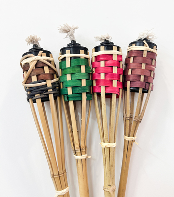 Handcrafted Bamboo Torch for Garden & Camping For Outdoor Use